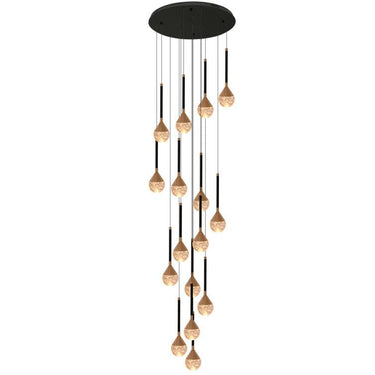 High-end Bubble Crystal Staircase Chandelier